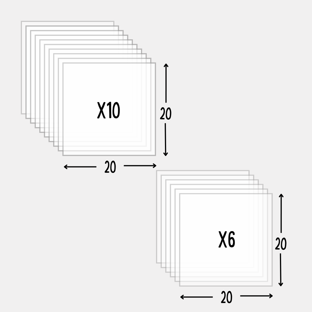 Tramos de acrílico Cristal diferentes medidas