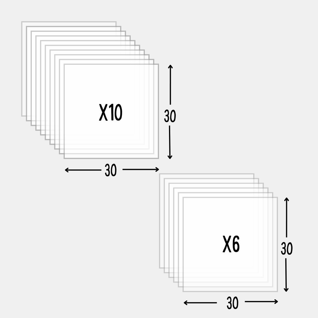 Tramos de acrílico Cristal diferentes medidas