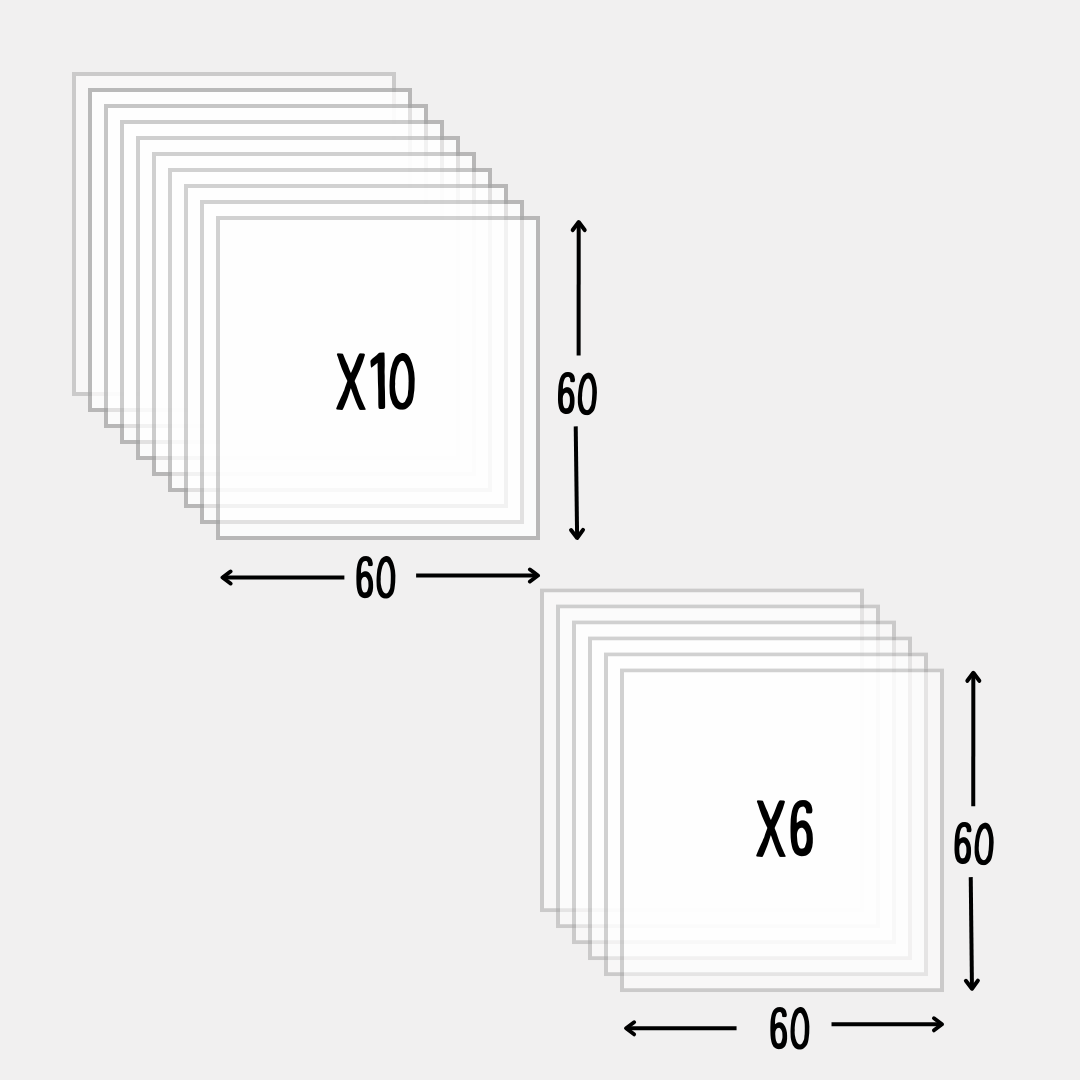 Tramos de acrílico Cristal diferentes medidas