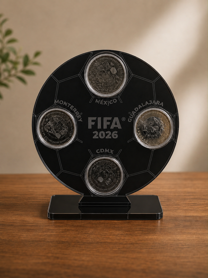 Porta Monedas Conmemorativas Mundial 2026