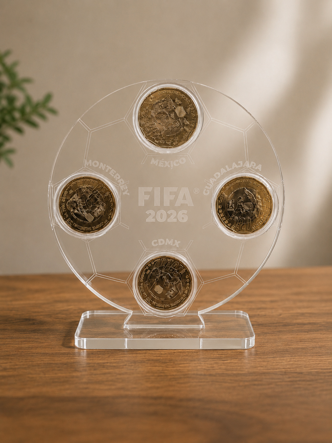 Porta Monedas Conmemorativas Mundial 2026