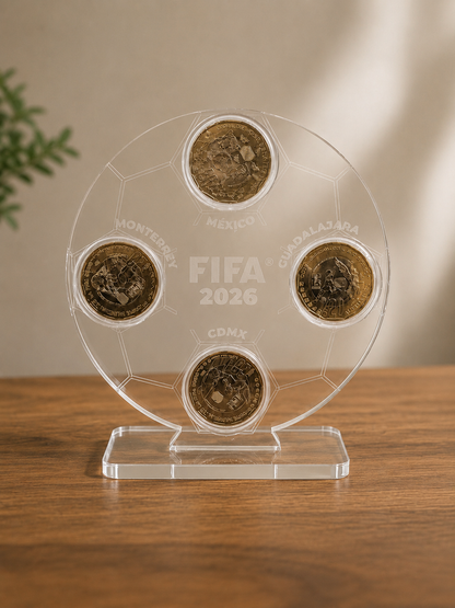 Porta Monedas Conmemorativas Mundial 2026