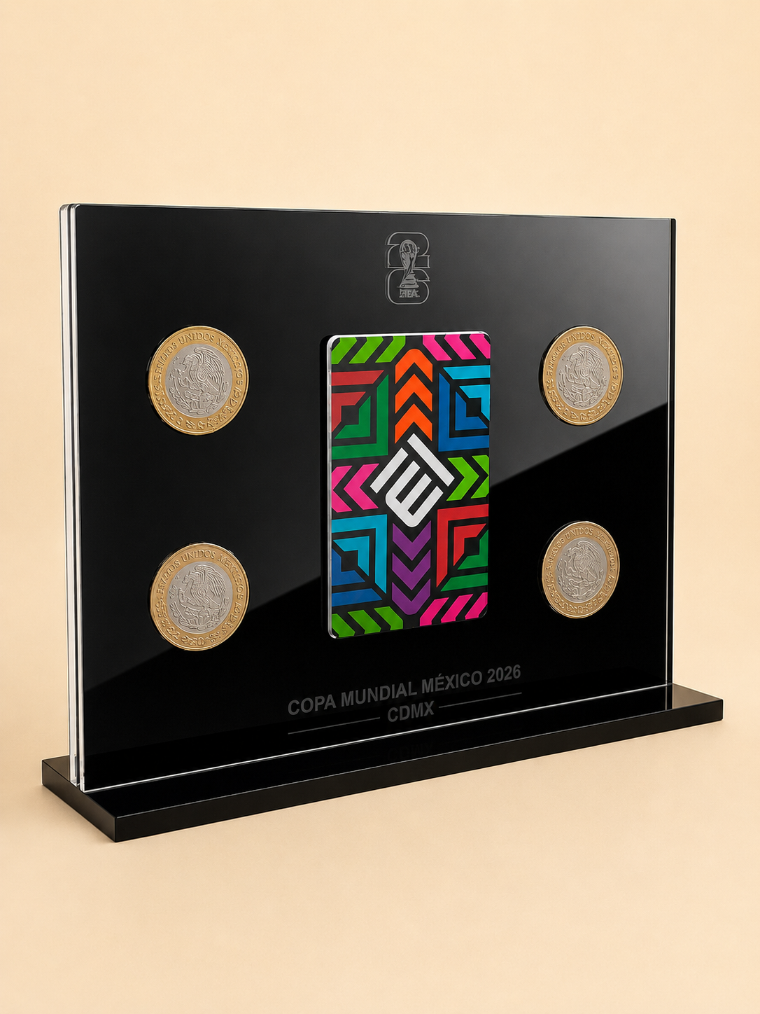 Porta Monedas Conmemorativas Mundial 2026