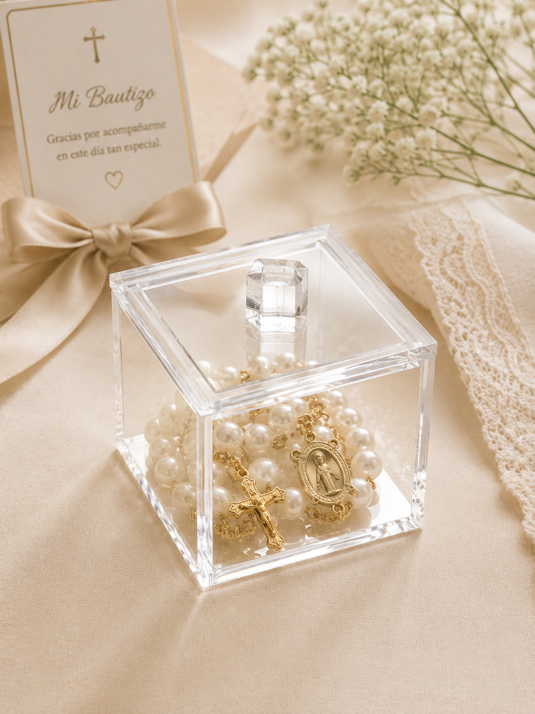 Mini Caja de Acrílico con Tapa