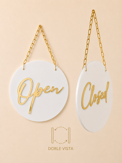 Letrero Open/Closed