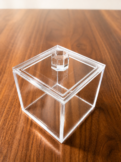 Mini Caja de Acrílico con Tapa