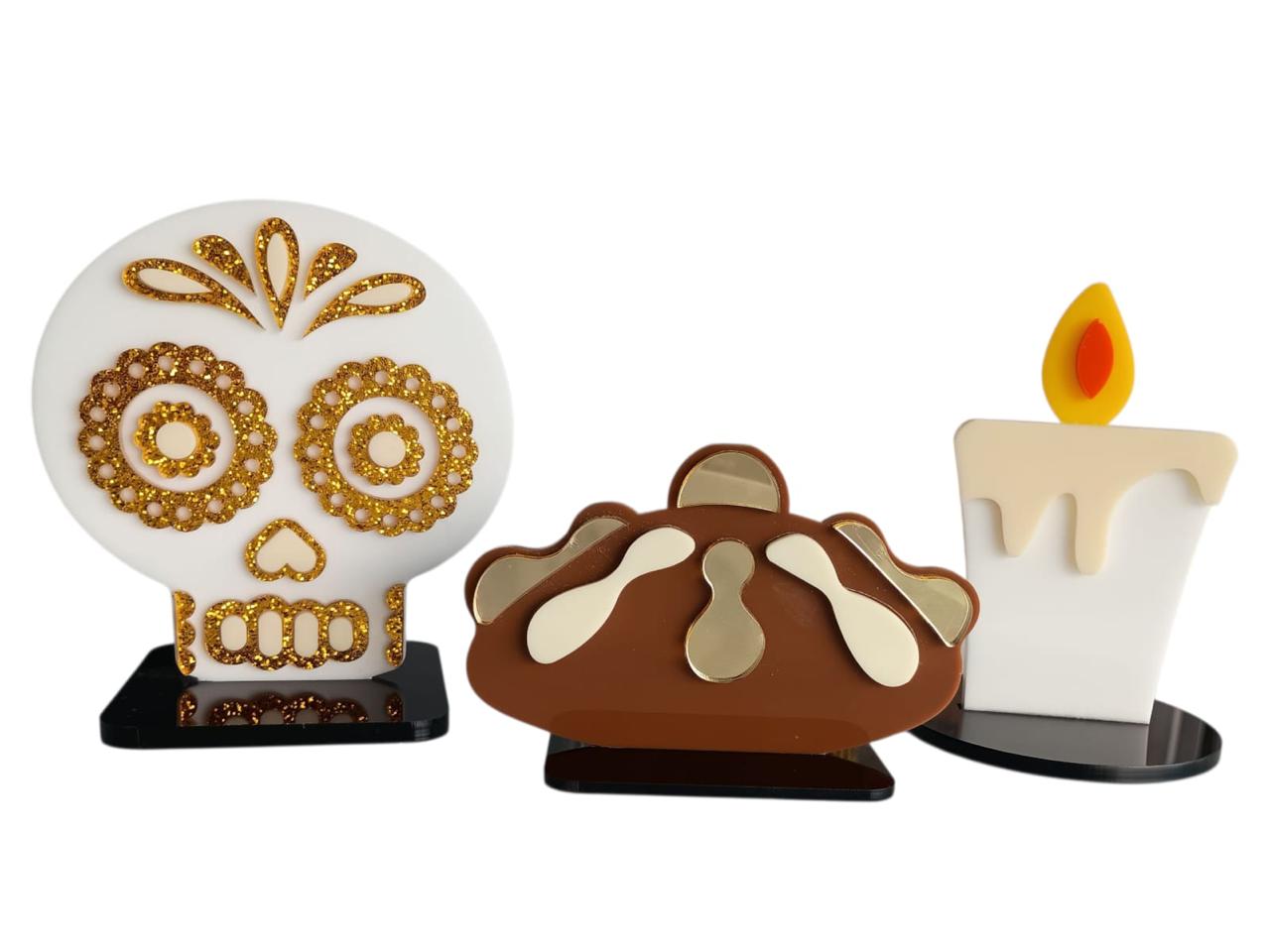 Figuras Decorativas de Acrílico para Ofrenda