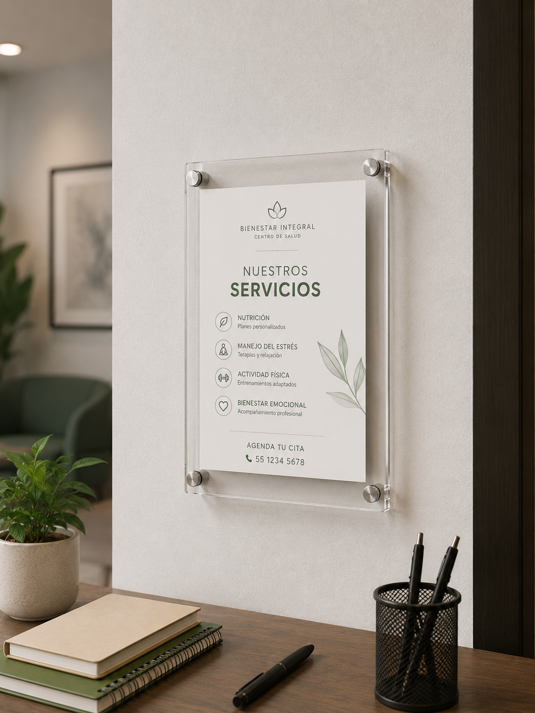 Porta Poster de Acrílico
