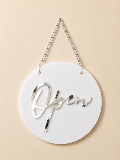 Letrero Open/Closed