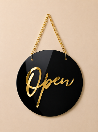 Letrero Open/Closed