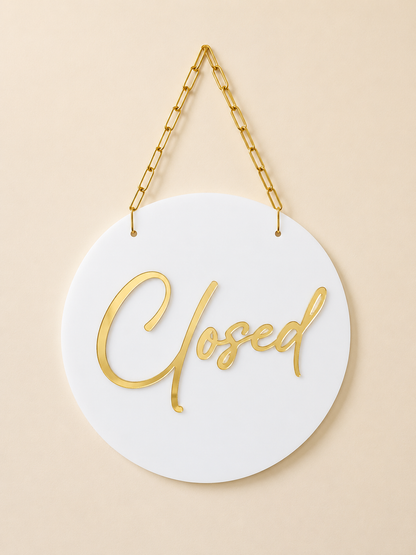 Letrero Open/Closed