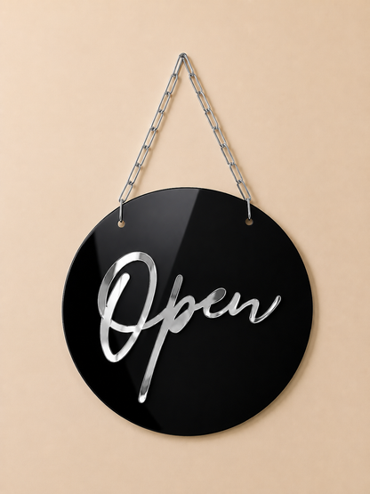 Letrero Open/Closed