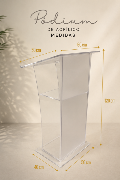 Pódium de Acrílico