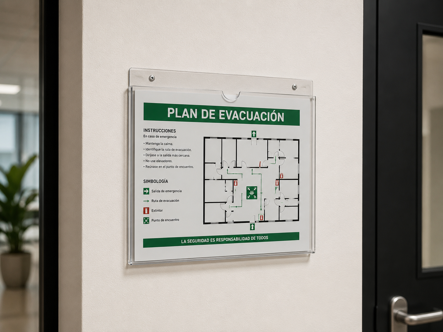 Porta documento para pared