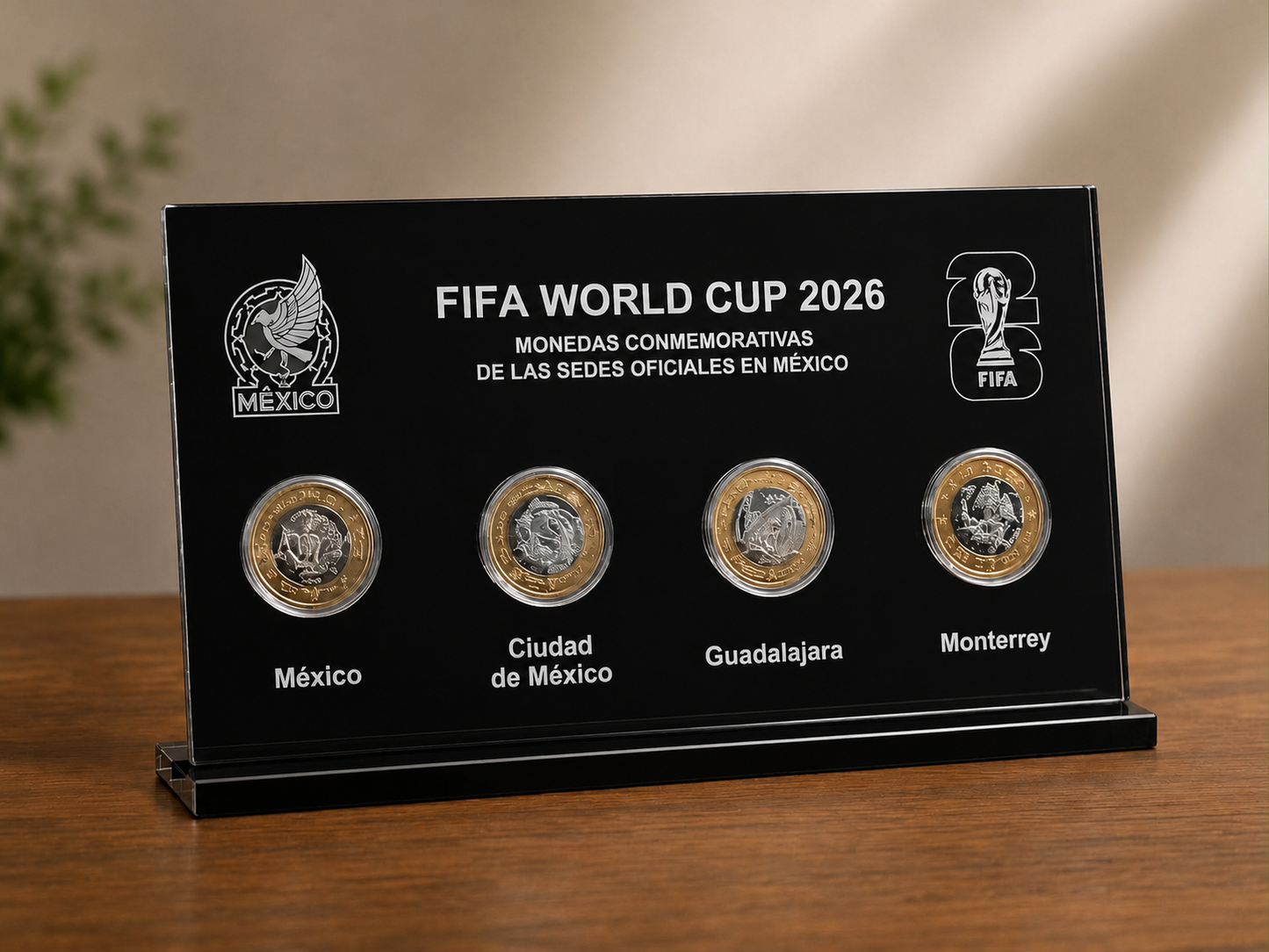 Porta Monedas Conmemorativas Mundial 2026