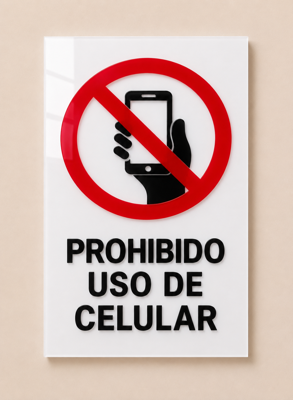 Señalética de acrilico