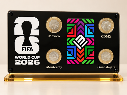Porta Monedas Conmemorativas Mundial 2026